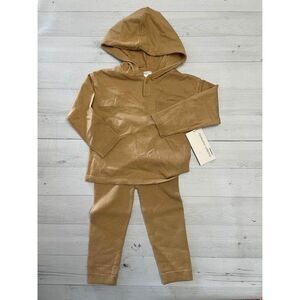 Modern moments by gerber boy or girl sweater knit hoodie & pant set‎ 2T